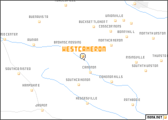 map of West Cameron