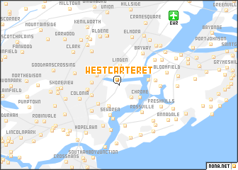 map of West Carteret