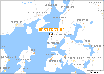 map of West Castine