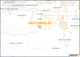 map of West Chandler