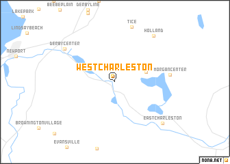 map of West Charleston