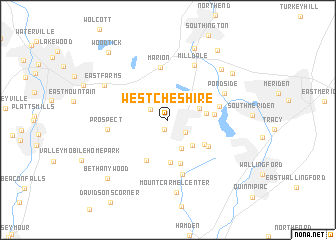 map of West Cheshire