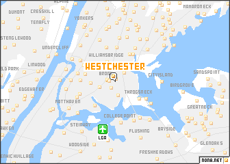 map of Westchester