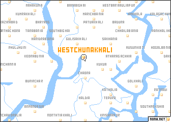 map of West Chunākhāli