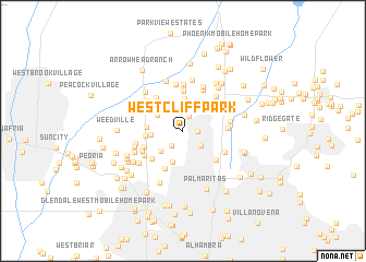 map of Westcliff Park