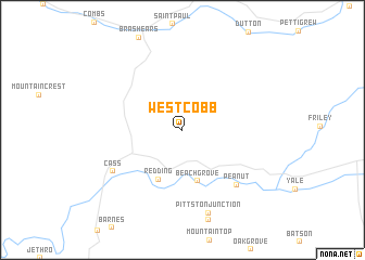 map of West Cobb