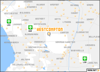 map of West Compton