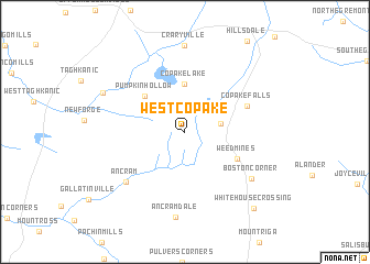 map of West Copake