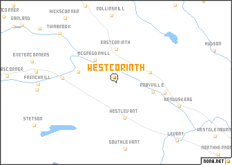 map of West Corinth