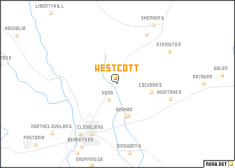 Westcott (United States - USA) map - nona.net