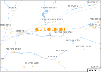 map of West Davenport