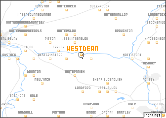 map of West Dean