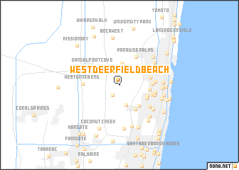 map of West Deerfield Beach