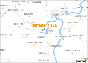 map of West Deerfield