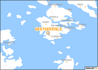 map of West Deer Isle