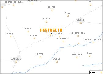 map of West Delta