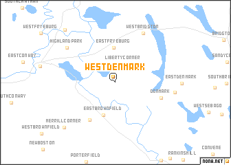 map of West Denmark