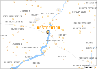 map of West Denton