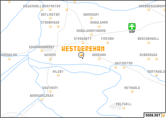 map of West Dereham