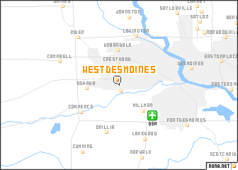map of West Des Moines