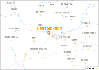 map of West Dickson