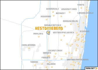 map of West Dixie Bend