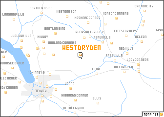 map of West Dryden