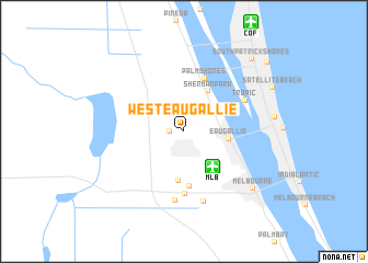 map of West Eau Gallie