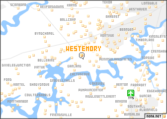 map of West Emory