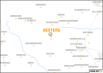 map of West End