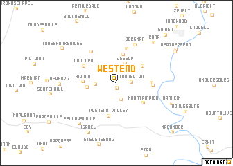 map of West End