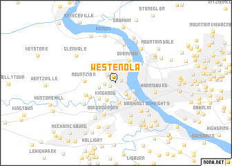 map of West Enola