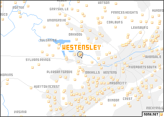 map of West Ensley