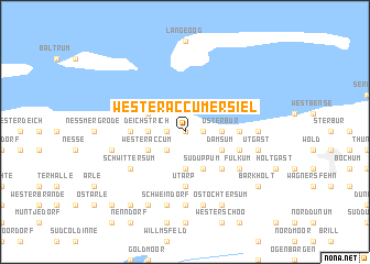 map of Westeraccumersiel