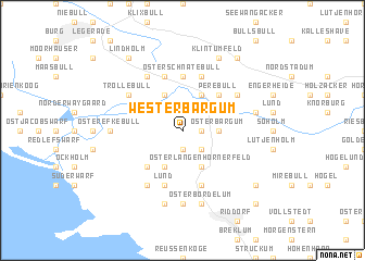 map of Wester-Bargum