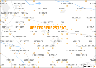 map of Westerbeverstedt