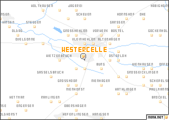 map of Westercelle