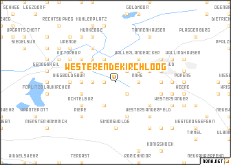 map of Westerende Kirchloog