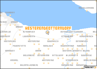 map of Westerende-Otterndorf