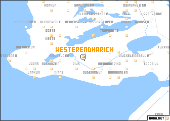 map of Westerend Harich