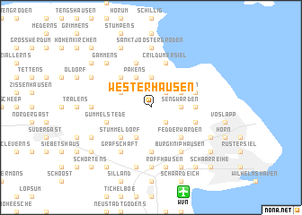 map of Westerhausen