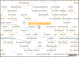 map of Westerhausen