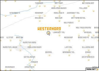 map of Westerhorn