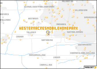 map of Western Acres Mobile Home Park