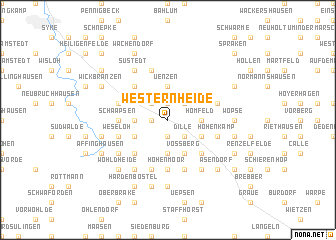 map of Westernheide