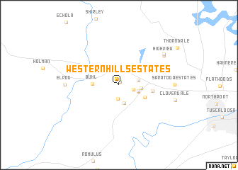 map of Western Hills Estates