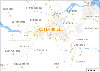 map of Western Hills