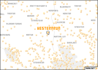 map of Western Run