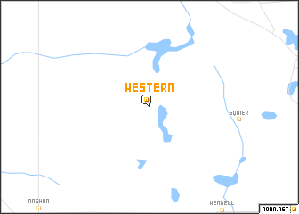 map of Western