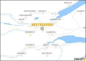 map of Wester Urray